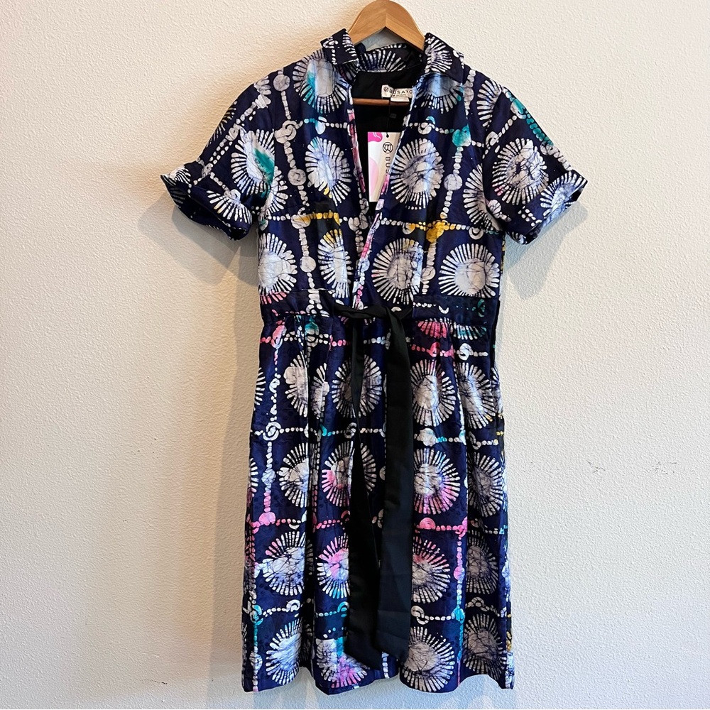 Busayo Emi Batik Print Dress Size L NWT